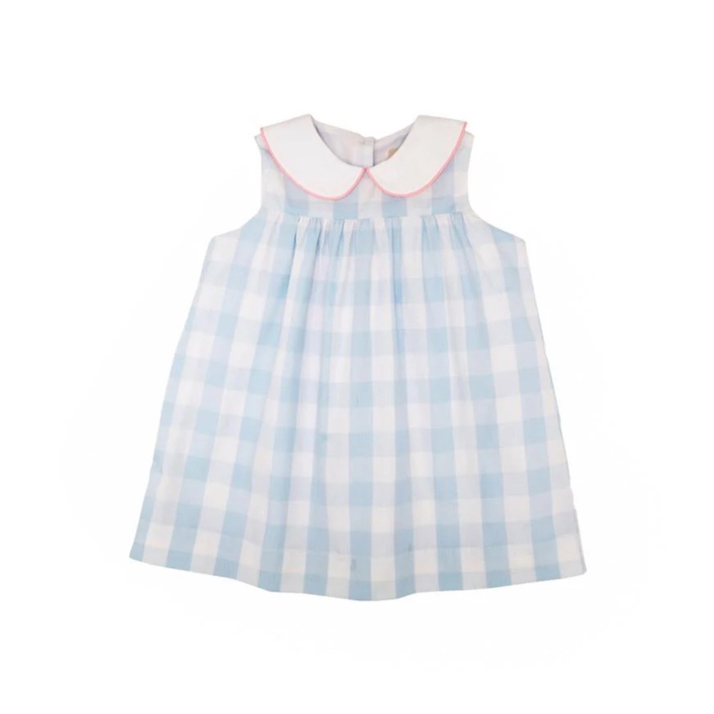 The Beaufort bonnet company Blue and White Checkered dress
